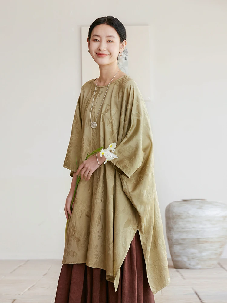 

Оригинальный пуловер Muxinghe из смесового хлопка с круглым вырезом, свободного кроя, для женщин, удобный, повседневный стиль