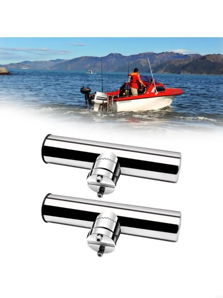 

Set Of 316 Stainless Steel Fishing Rod Supports With Non Slip Base For Secure Installation