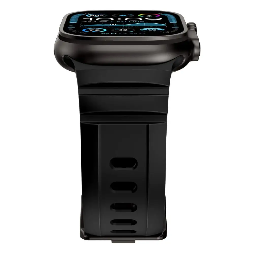 Apple Watch Ultra 2 49mm 44mm 45mm 46mm、iWatch Series 10 9 8 7 6 5 SE 4 3 2 1対応 シリコンストラップ/スポーツバンド