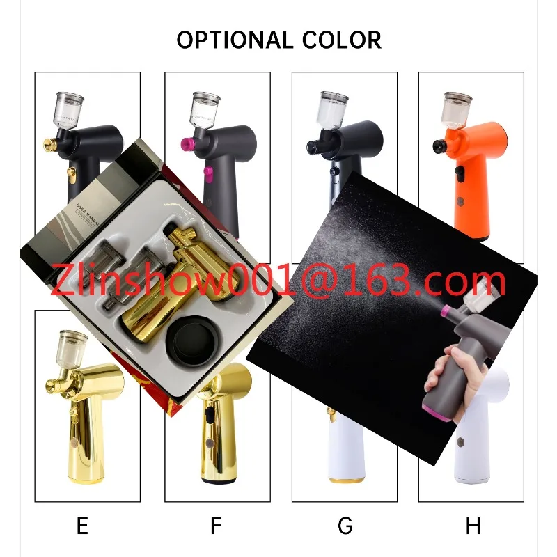 Multi-color manual electric hair care portable barber barber tool spray gun set