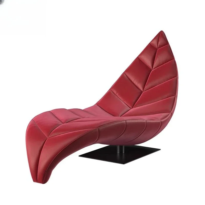 Light luxury creative concubine chair leaf modeling recliner Internet celebrity art leisure sofa chair