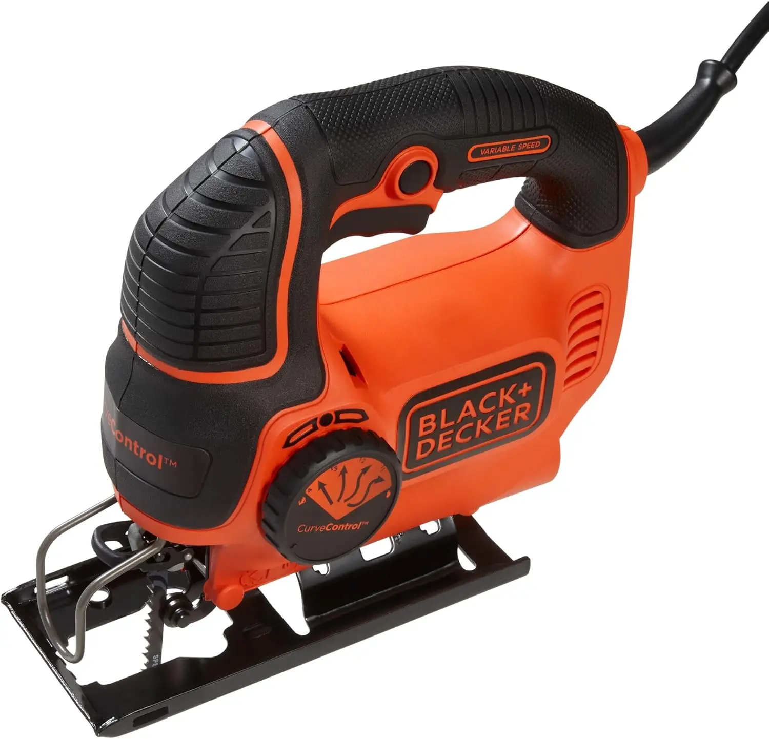 

5-Amp Jig Saw with 3,000 Blade Speed, 45° Bevel Cuts, ¾-Inch Orbital Blade & 4 Curve Settings - Corded Power Tool