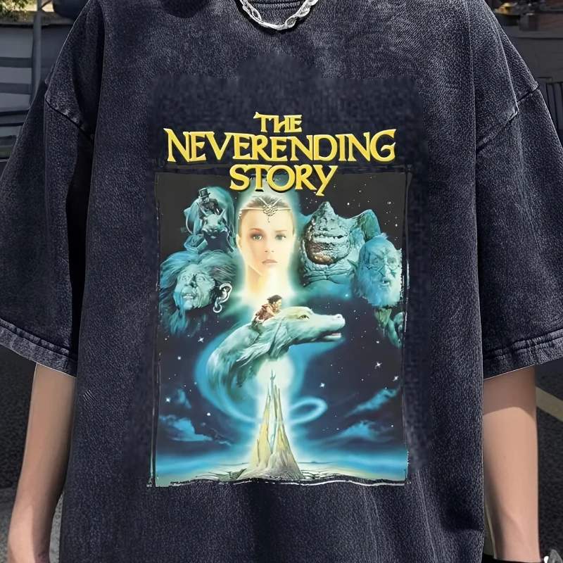 The Endless Story "الفيلم الكلاسيكي للفصول الأربعة من القطن المغسول كاجوال مناسب لكل من الرجال والنساء