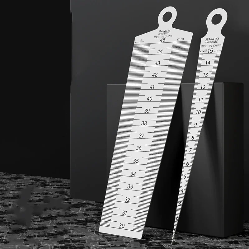 Staal Metric Taper Gauge Diafragma Schaal Wedge Voeler Voor Boor Gat Muti-Fuction Kloof Ruler Wig Voelermaat Meten gereedschap