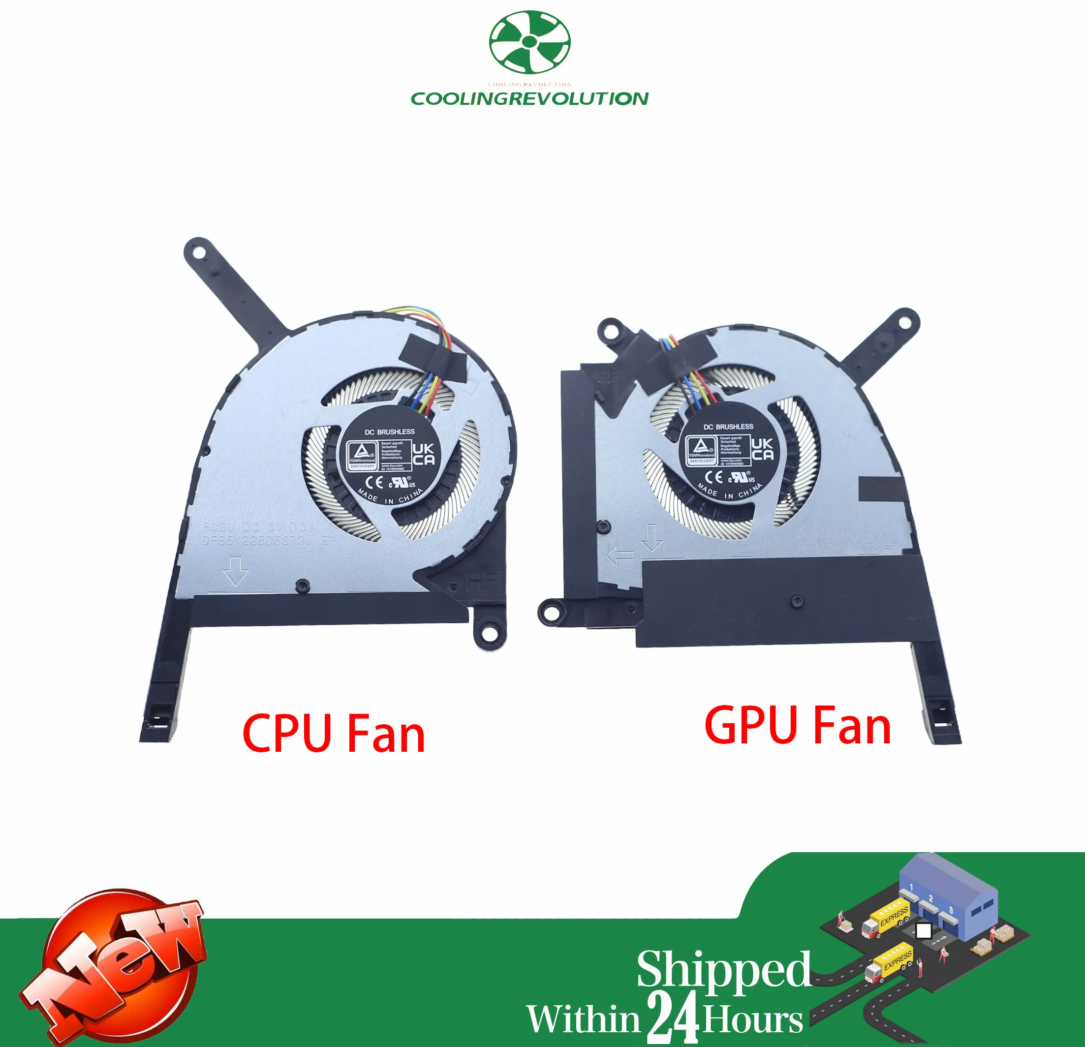 Laptop CPU GPU wentylator chłodzący DC5V do ASUS TUF Gaming F15 FX507ZM FX507ZR FX507 RTX3060 3070 13 nr09m0t01011 13 nr08y0t01011 — zdjęcie produktu 2