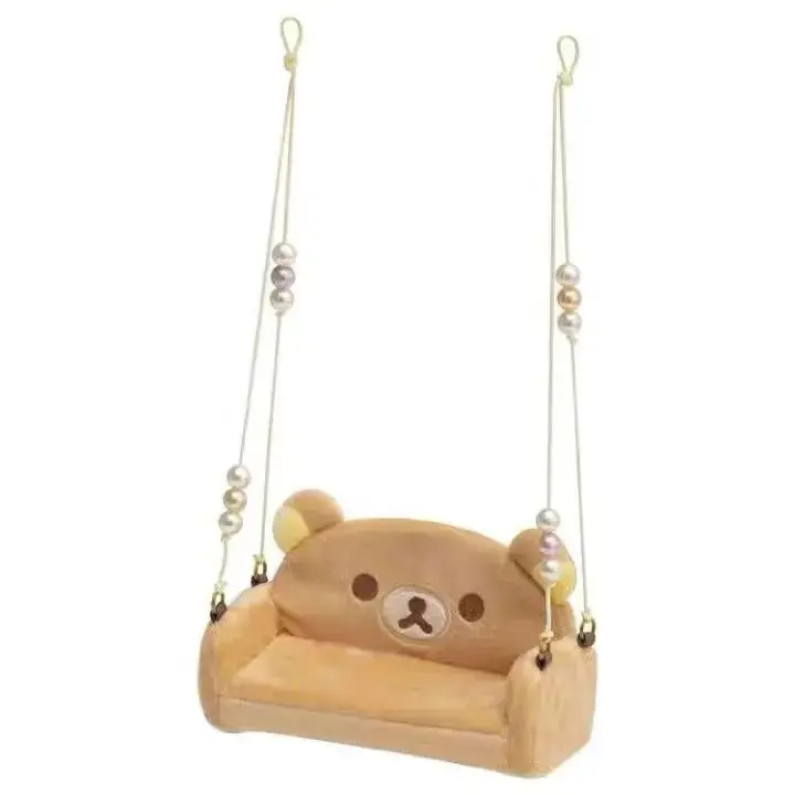 Kawaii Rilakkuma Cute San-X Plush Swing Sofa Doll Desktop Storage Box Cute Cartoon Anime Wall Decoration Girls Christmas Gifts