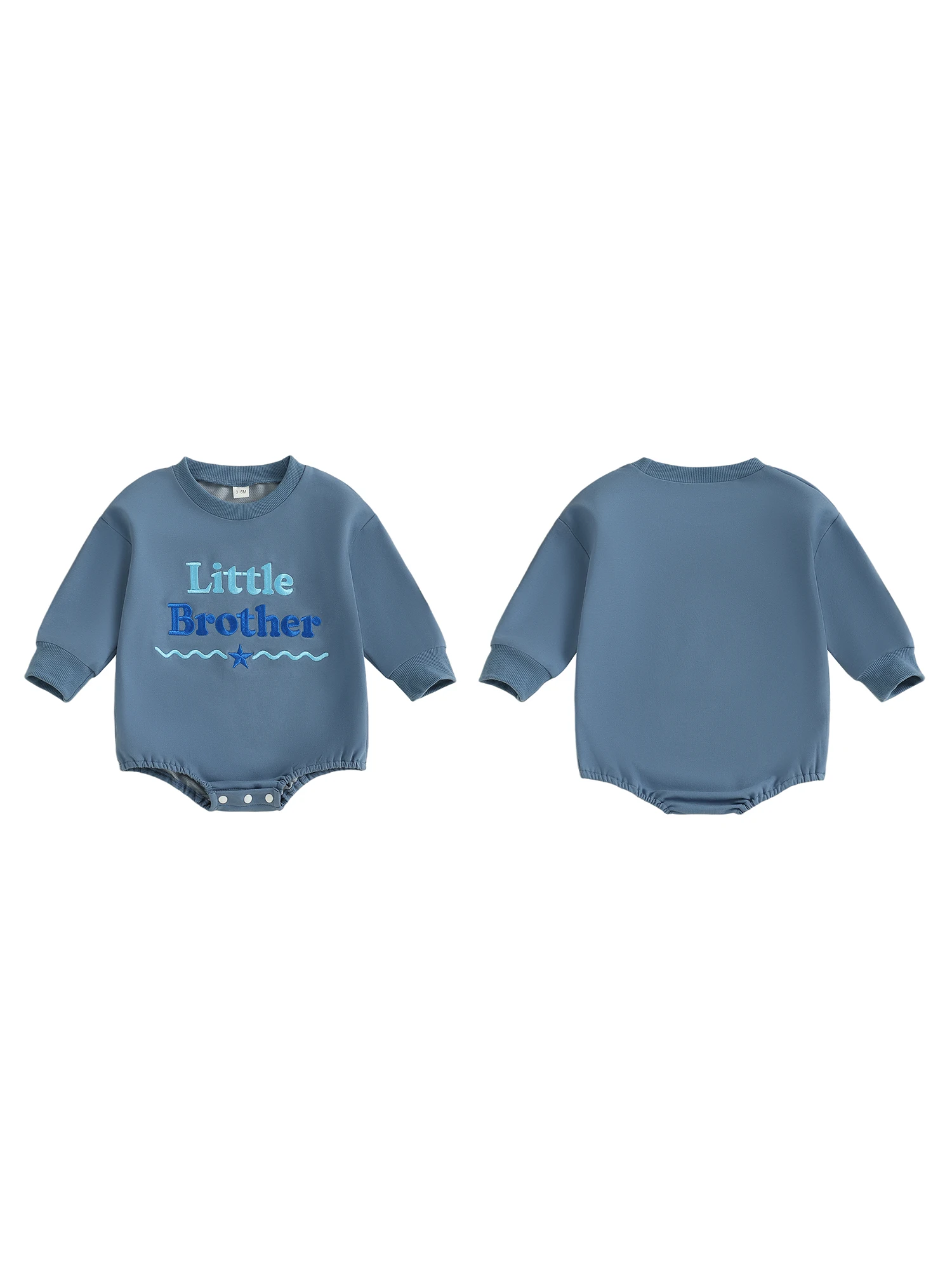 

Stylish Baby Boy Autumn Romper with Trendy Embroidered Design Comfortable Round Neck and Long Sleeves for a Fashionable Look