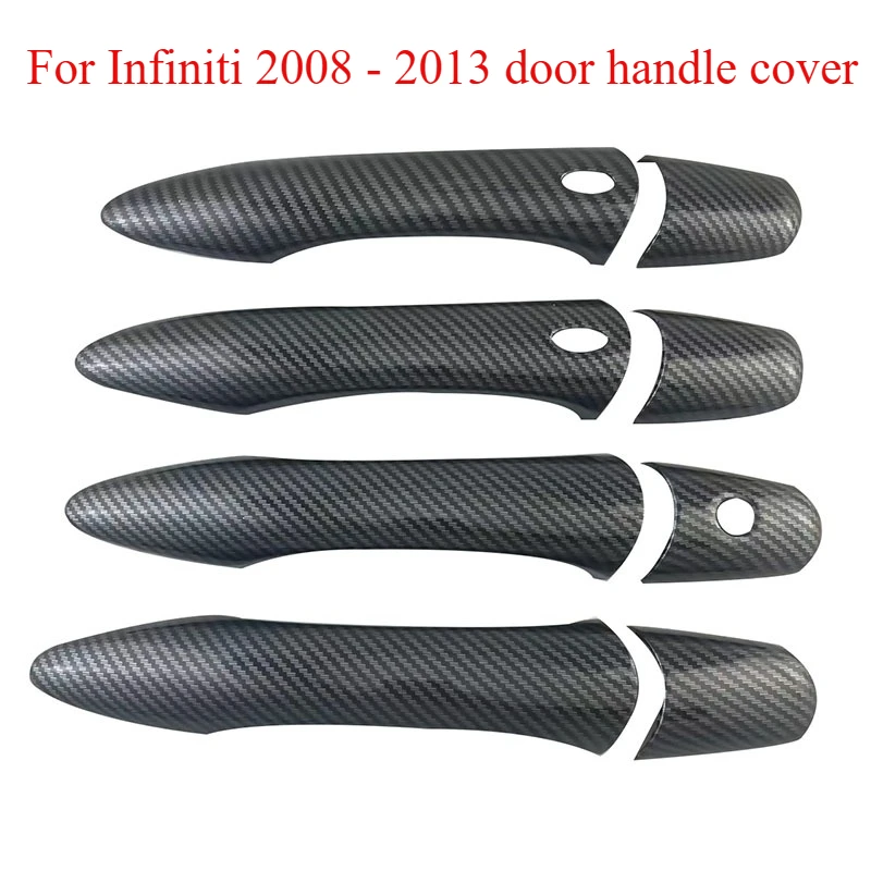

For Infiniti 2008 - 2013 EX35 EX37 FX35 FX37 FX50 Plated Door Handle Cover Trim Paste Style Car Styling Accessories