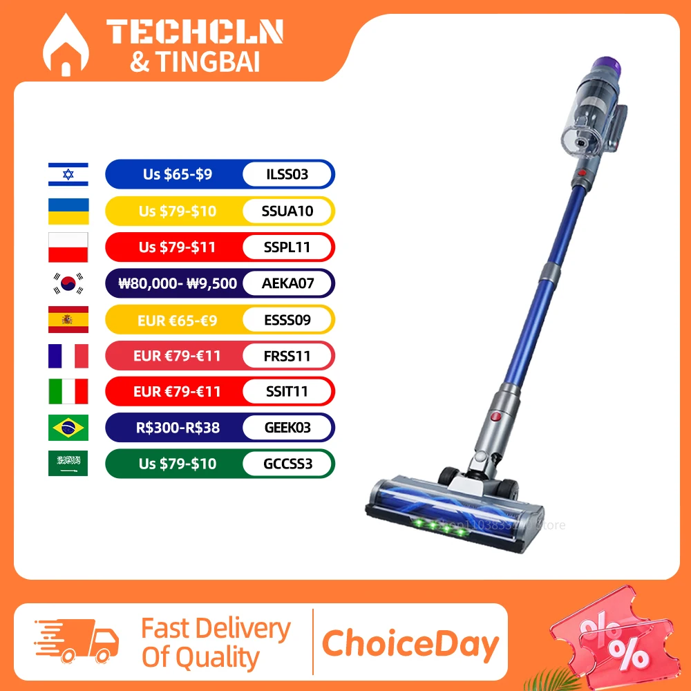 

VC7231 Cordless Handheld Vacuum Cleaner,35000PA,Touch Screen,Smart Dust Sensor,Auto Speed Control for Home Bed Carpet Clean