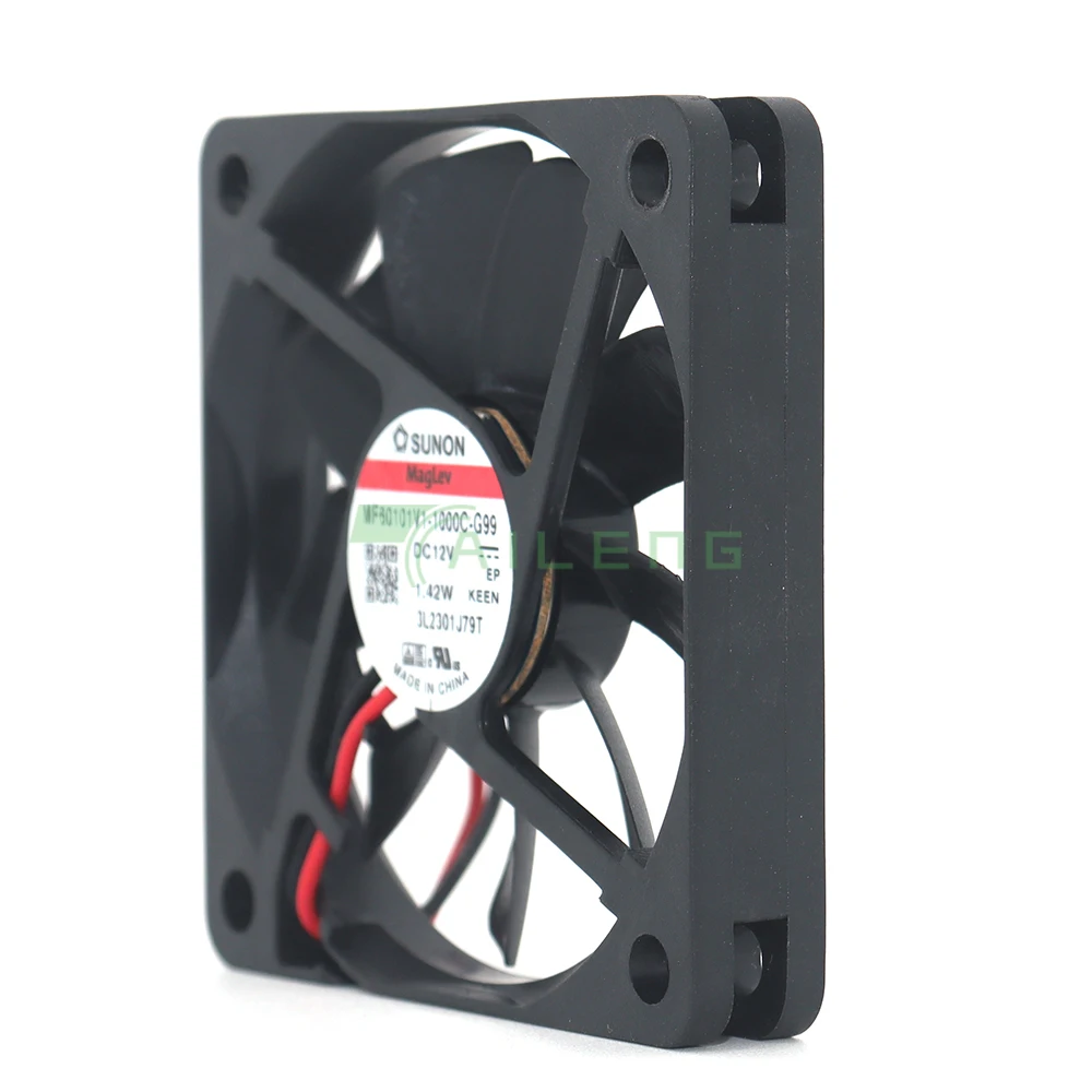 Ventilador de refrigeração Sunon mf60101v1-1000c-g99 6010, 6cm, 60x60x10mm, dc12v, 1.42w, novo