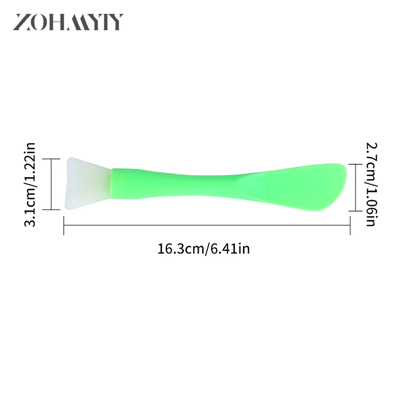 Spatole per ceretta cosmetica in Silicone a doppia testa bastoncini per depilazione antiaderenti applicatore per cera per il corpo bastoncini per applicatore di cera per raschietto