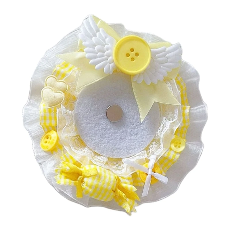 Lace Pin Display Stand Individualized Lace Button Badge Pin Display Holder with Candy Accent for Event