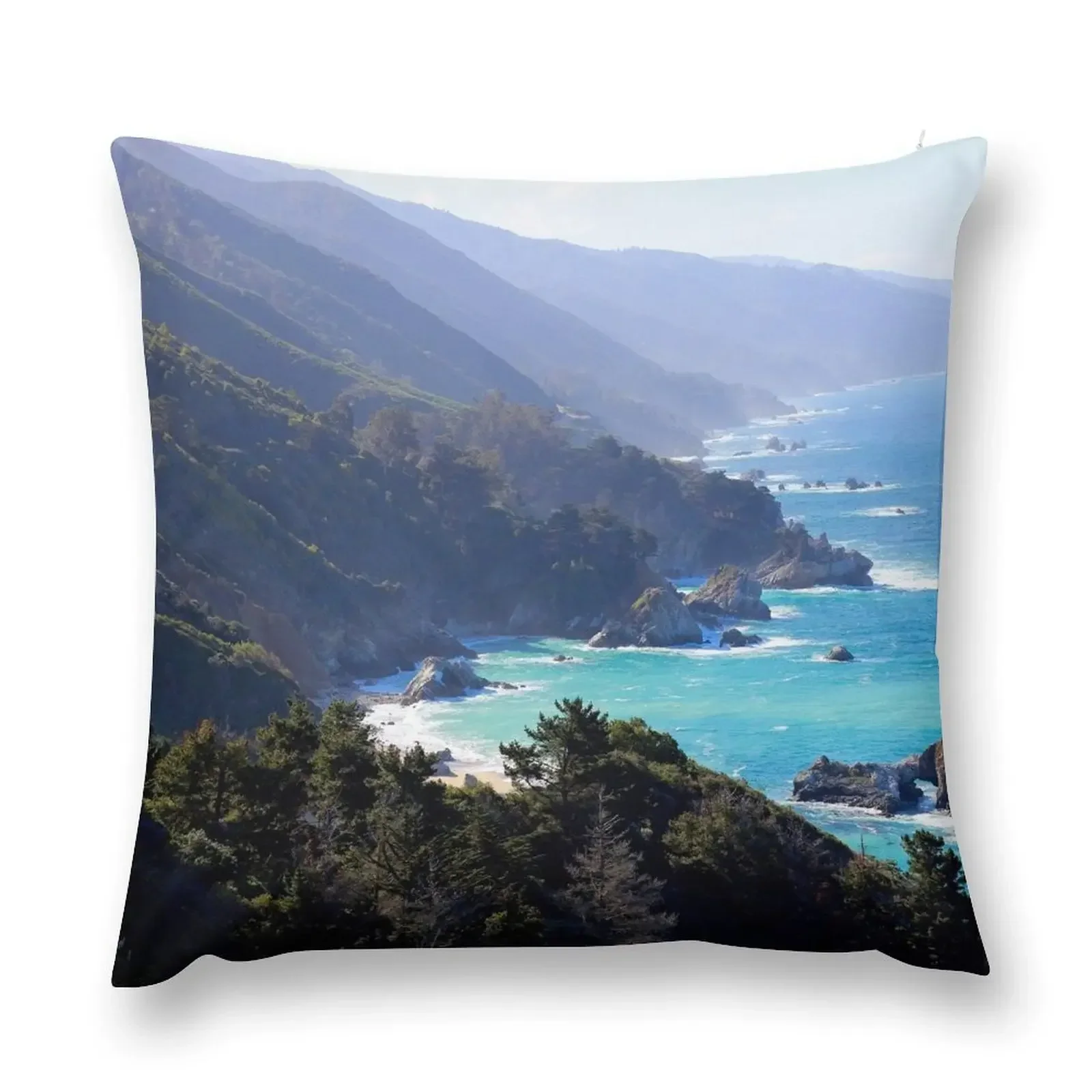 Big Sur Throw Pillow Sofa Cushions Cushion Cover Set anime girl pillow