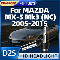 2PCS D2S Xenon Light 35W Headlight Bulb 6000K For MAZDA MX5 Mk3 (NC) 2005 2006 2007 2008 2009 2010 2011 2012 2013 2014 2015