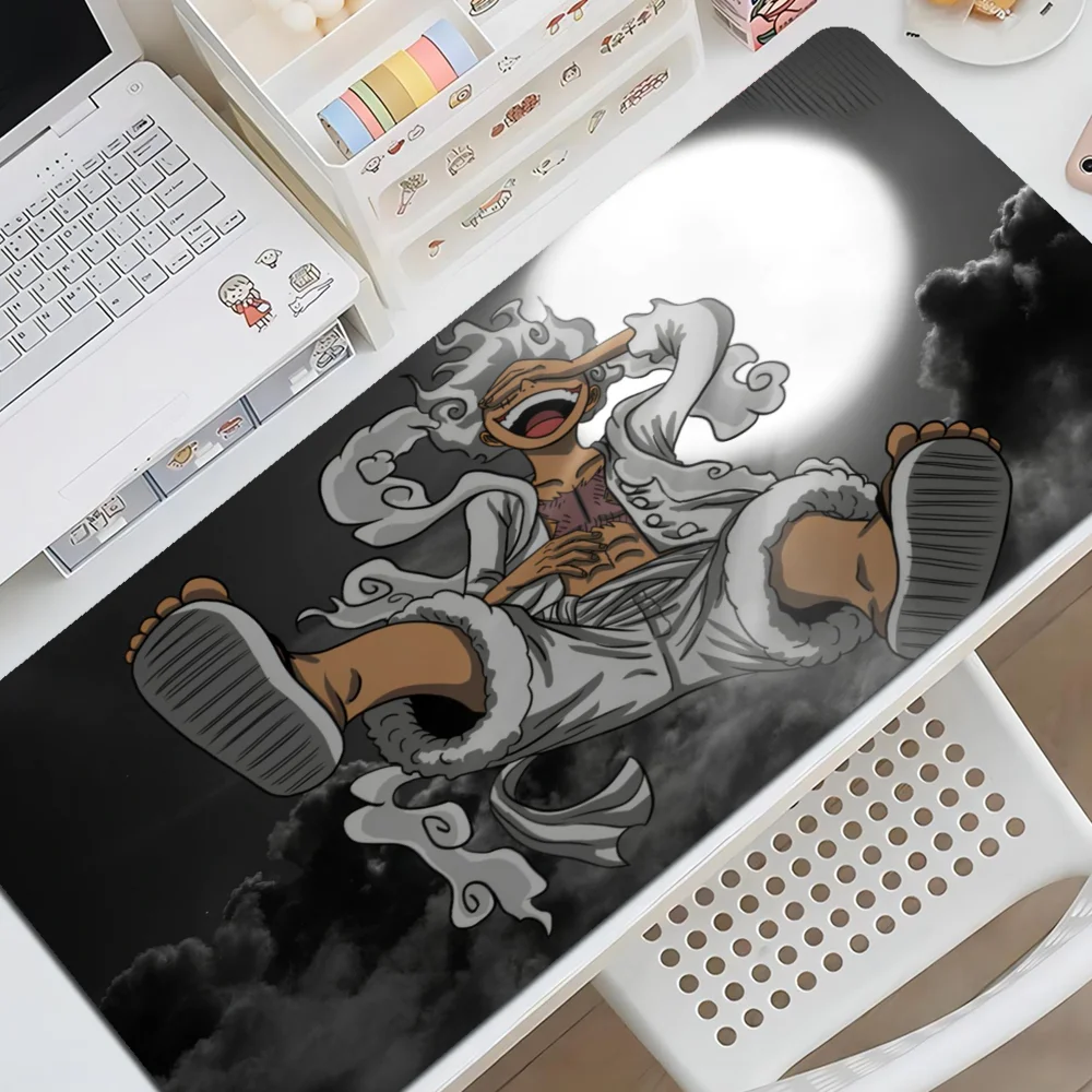 Anime One Piece Gear-5 L-Luffy Mousepad New Rubber Mouse Durable Desktop Mousepad Size for Game Keyboard Pad for Gamer