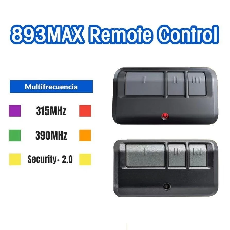 

Universal garage door remote control 893MAX 891LM keypad button compatible with elevator master/car, replace 373LM Customized
