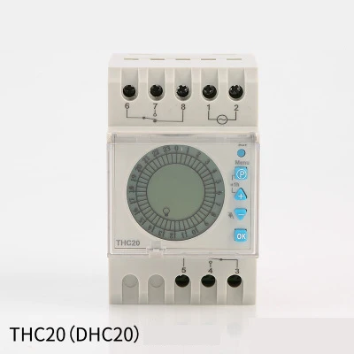 Programmable Time Controller Digital Timer THC20 Din Rail Backlight Display Time Switch DHC20