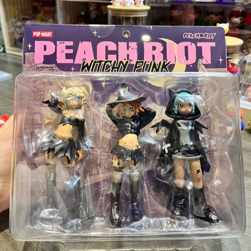 

POP MART Peach Riot Witchy Punk Figures Series Blind Box Cute Anime Figure Guess Bag Mystery Box Toys Doll Ornaments Collection