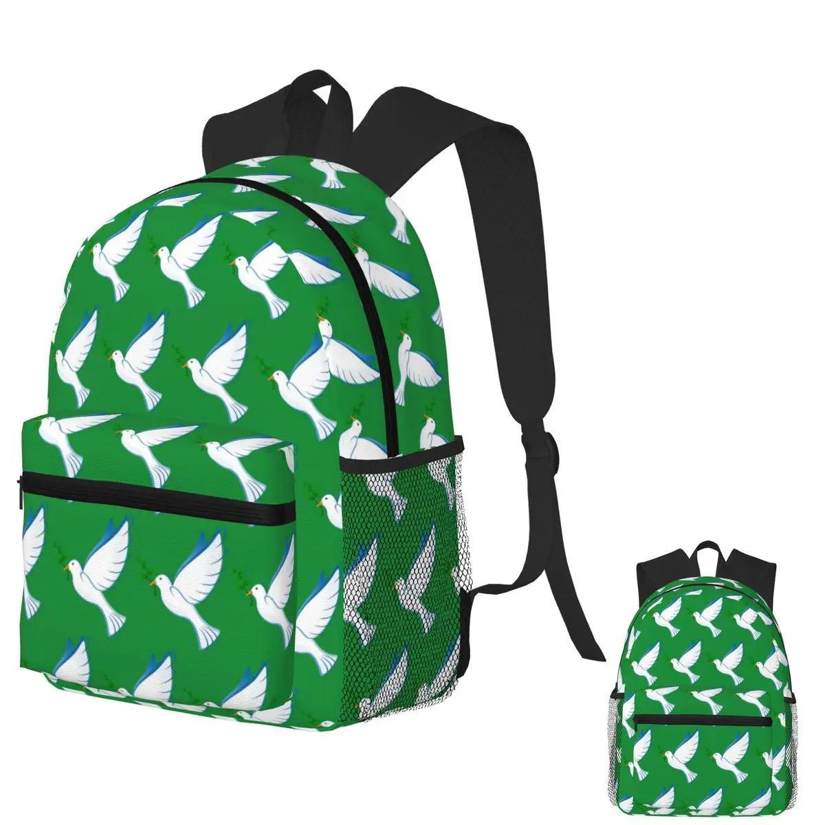 

THE DOVE OF PEACE Student Backpack School Bag Hiking Travel Daypack for Men Women Bookbag Shoulder Bags
