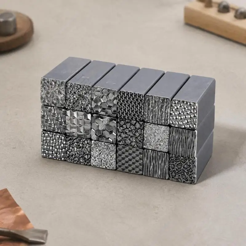 R7UF Decorative Metal Stamp for Silver and Gold Jewelry Workpieces