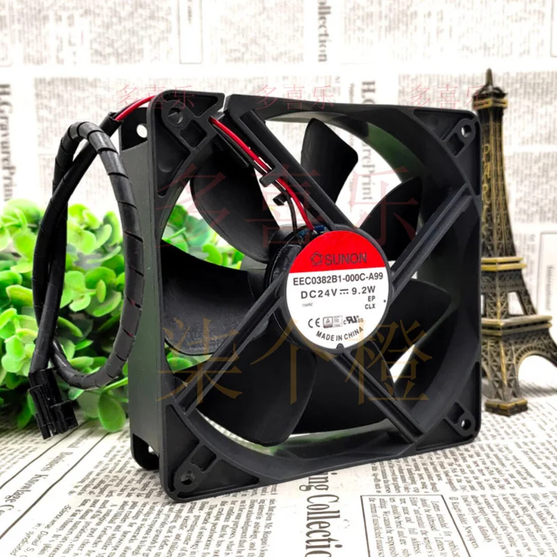 

ZMZM для SUNON EEC0382B1-000C-A99 12038 24 В 9,2 Вт промышленный вентилятор охлаждения большой объем воздуха