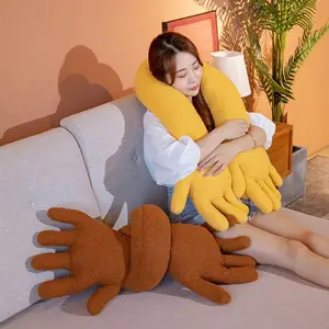 Creative Hand Shape Plush Pillow Soft Long Arm Stuffed Toy Funny Color Palm Throw Pillow Office Sofa Nap Pillows Home Decor AliExpress 26