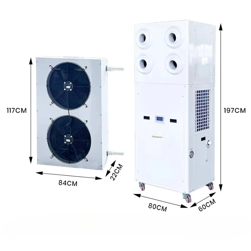 Industrial evaporative air conditioner large water tank cooling fan factory workshop ventilation system energy saving