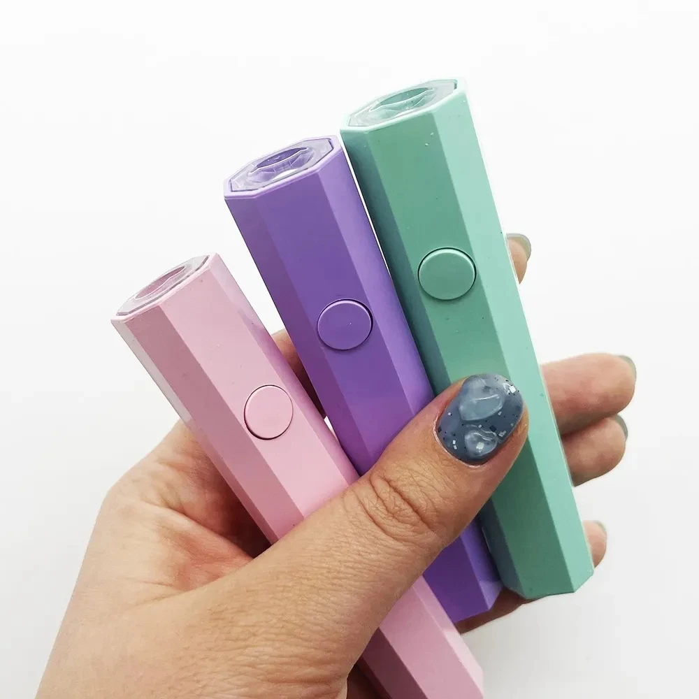 Mini UV Nail Lamp for Polygel Nails with Stand Portable Nail Lamp for Gel Polish Manicure Tool