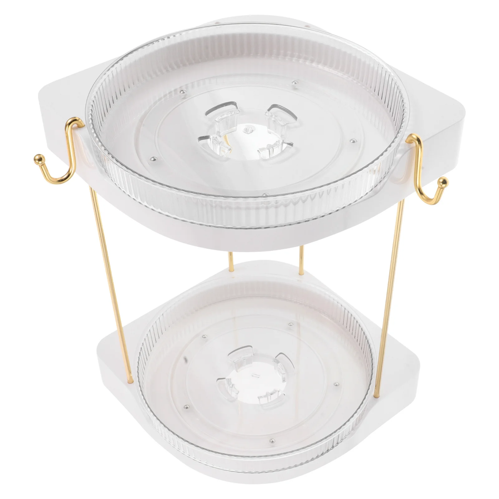 

Rotating Organizer Large Capacity Multilayer Design Portable Versatile Desktop Vanity Table Use Bathroom Counter