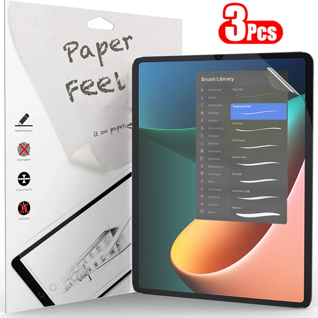 3 sztuki papierowych ochraniaczy ekranu do tabletu Xiaomi Mi Pad 6 5 Pro 11 cali Redmi pad 10,6 cala Matte Film No Glass
