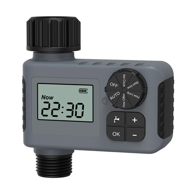 Elektronische tuinwatertimer met LCD-scherm Slang met enkele uitlaat Irrigatiecontroller Efficiënt waterbeheertool NH3/4”