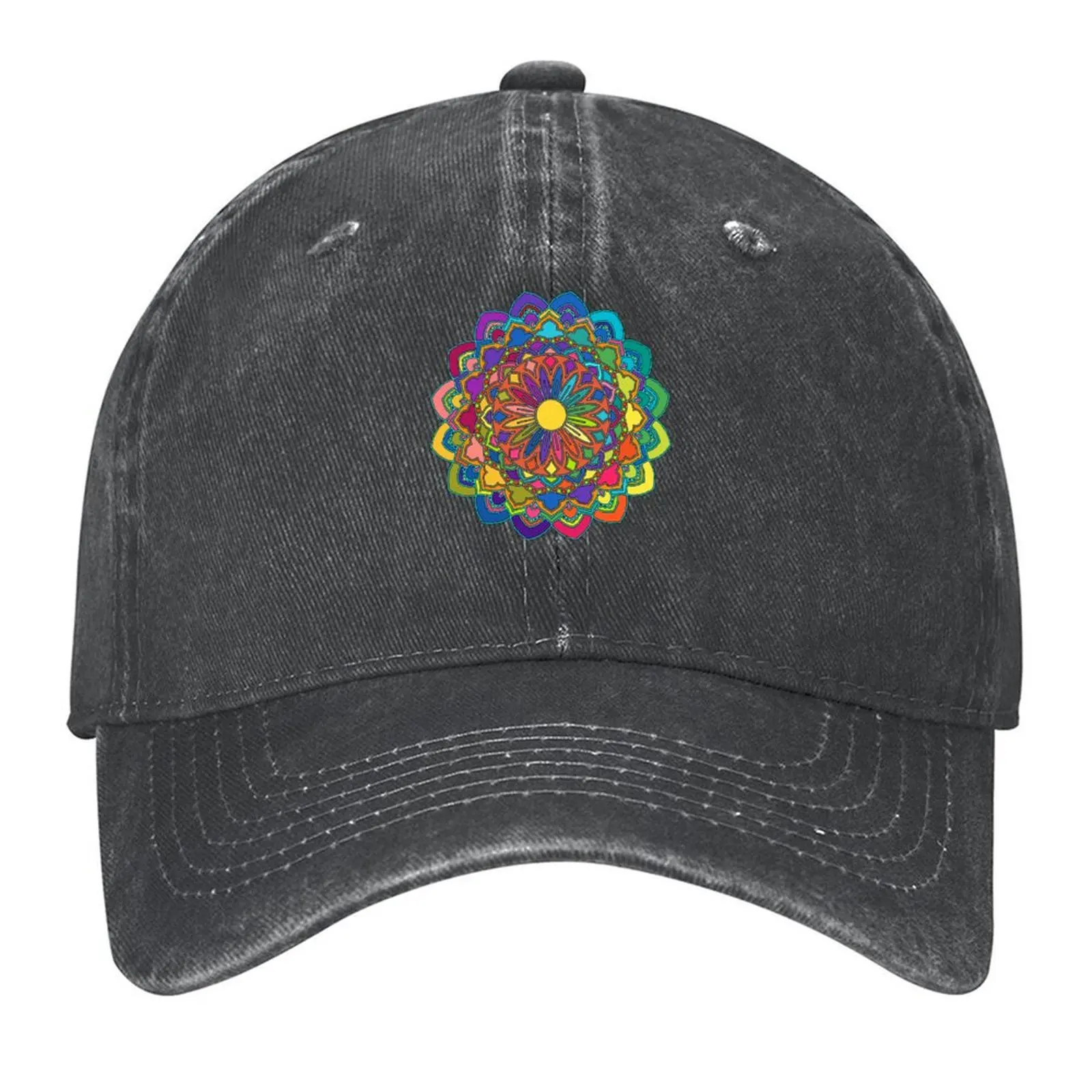 

Rainbow Mandala Flower Baseball Cap hats for men Dropshipping luxury woman cap Horse Hat Women's Hats 2025 Men's