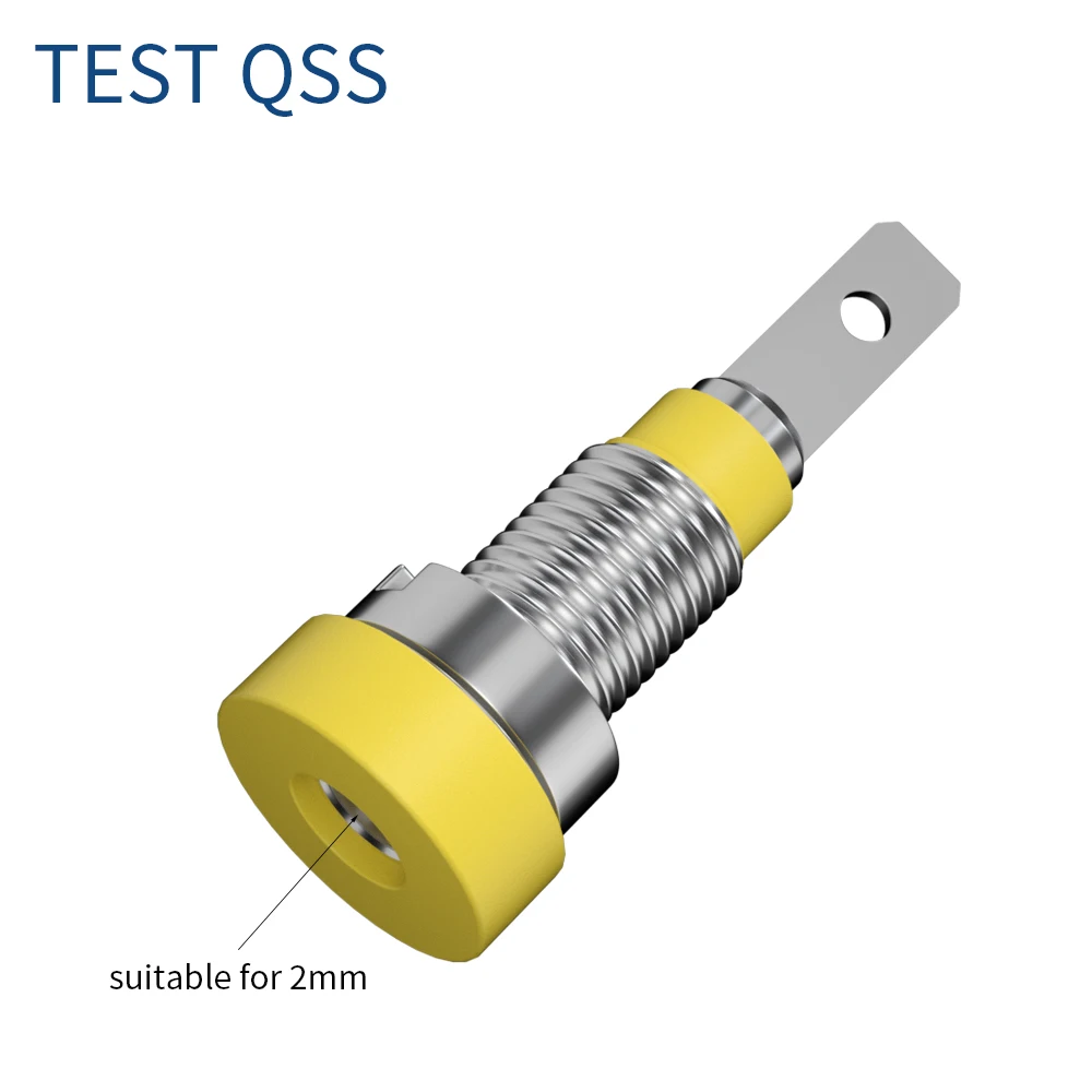 QSS 10 pz 2MM presa a Banana rilegatura Post dado spina a Banana Jack connettore elettrico terminale foro di prova parti fai da te Q.40004