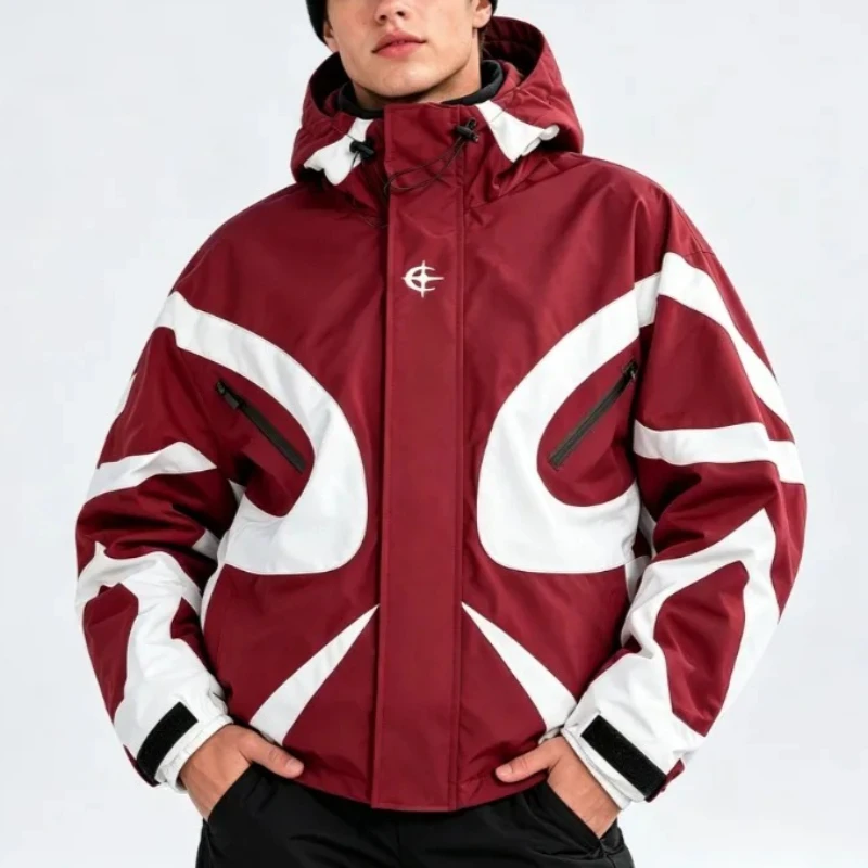 Autumn Fashion Varsity Jacket Men High Street Hip Hop Youth Trendy Loose Fit Coats Man Outdoor Lightweight Breathable Streetwear