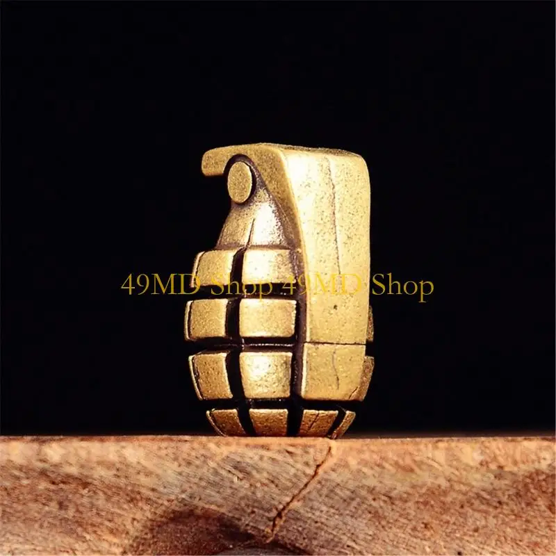 49MD Retro Grenades Beads for Rope Braiding and Cultural Jewelry Design Rope Braiding Gear Cultural Crafts