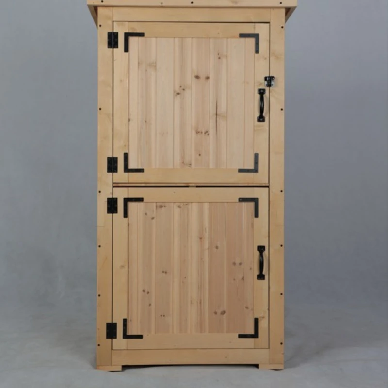 

Outdoor cabinet, storage cabinet, flower planting tool box,anti-corrosion multi-layer solid wood,rainproof and waterproof locker