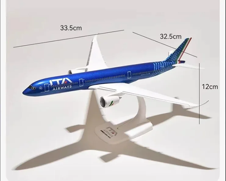 Maßstab 1:200 A350-900 Italien ITA Airline Flugzeug Spielzeug Kunststoff ABS Montage Flugzeug Modell Flugzeuge Spielzeug zum Sammeln Geschenk von Aviati