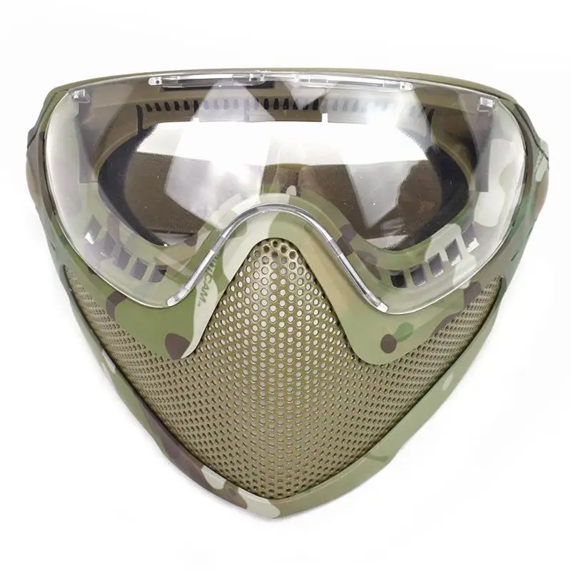 قناع الملاح التكتيكي، قناع شبكي فولاذي مطور، معدات حماية خوذة الوضع المزدوج