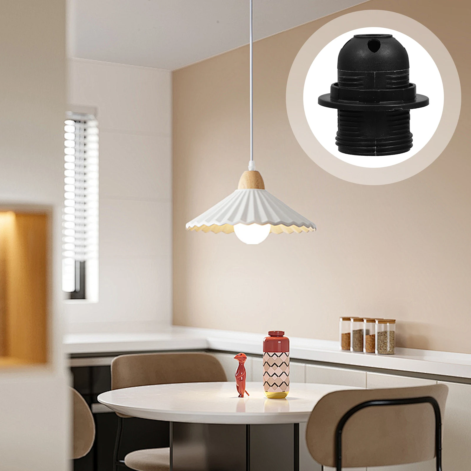 

10 Pcs E27 Lamp Holder Base Socket Bracket Closet Lights Rechargeable The Pet Wireless