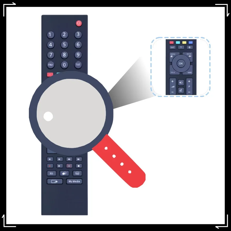 

Grundig 3D Smart TV Remote Control Replacement RC3214802/01 TS1187R-1 Fernbedienung Compatible with Grundig 3D Smart TV