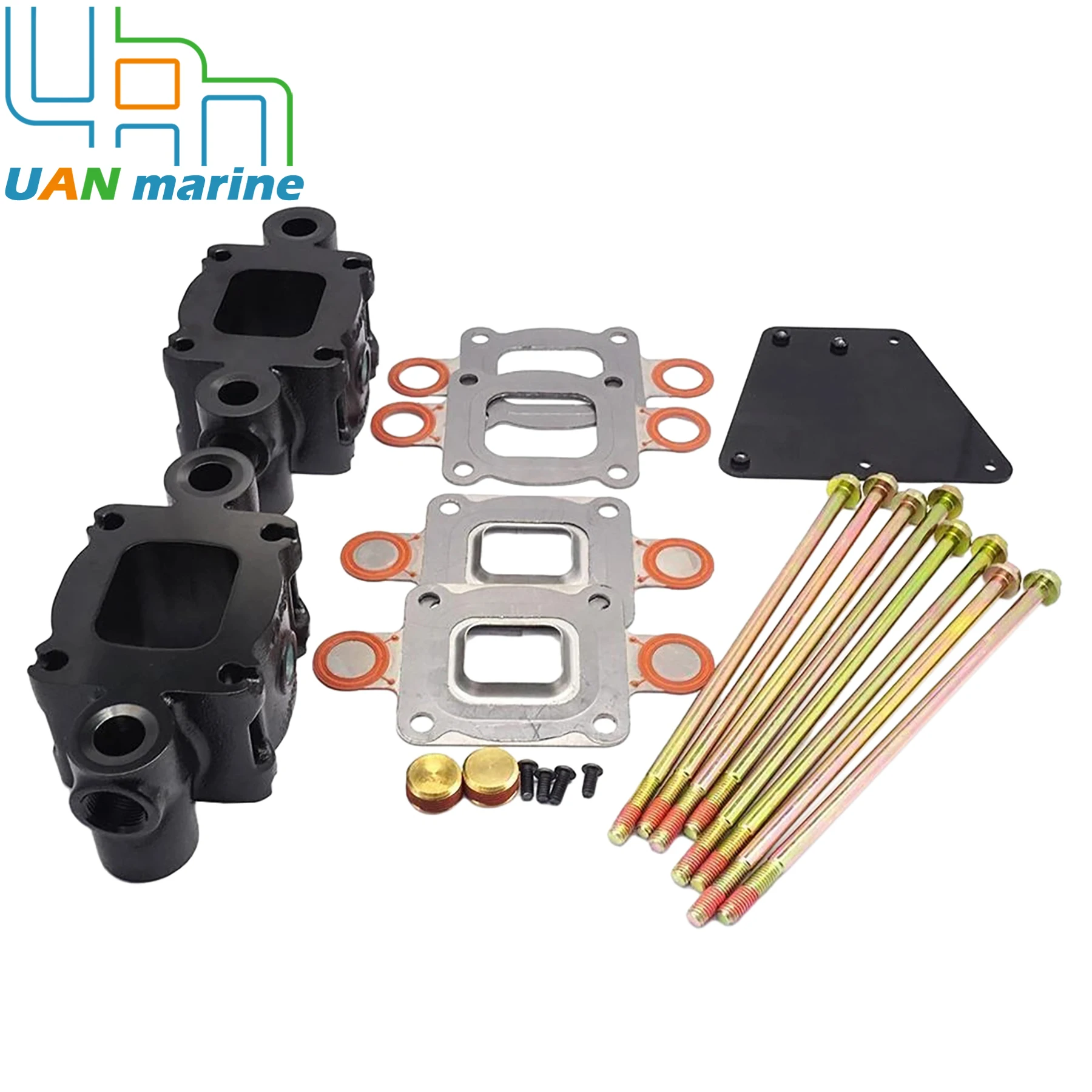 

864929A2 3-дюймовый комплект прокладок выхлопных газов с сухим шарниром для Mercedes V6 V8 4,3 л 5,0 л 5,7 л 6,2 л 350 357 383 MAG Stroker Engine