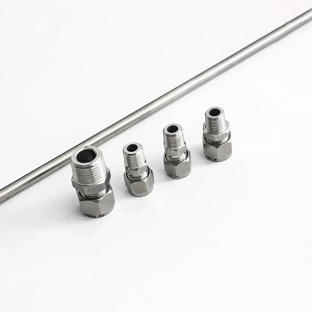 Conector de unión de tubo de compresión BSPT NPT Macho, 1/8 \
