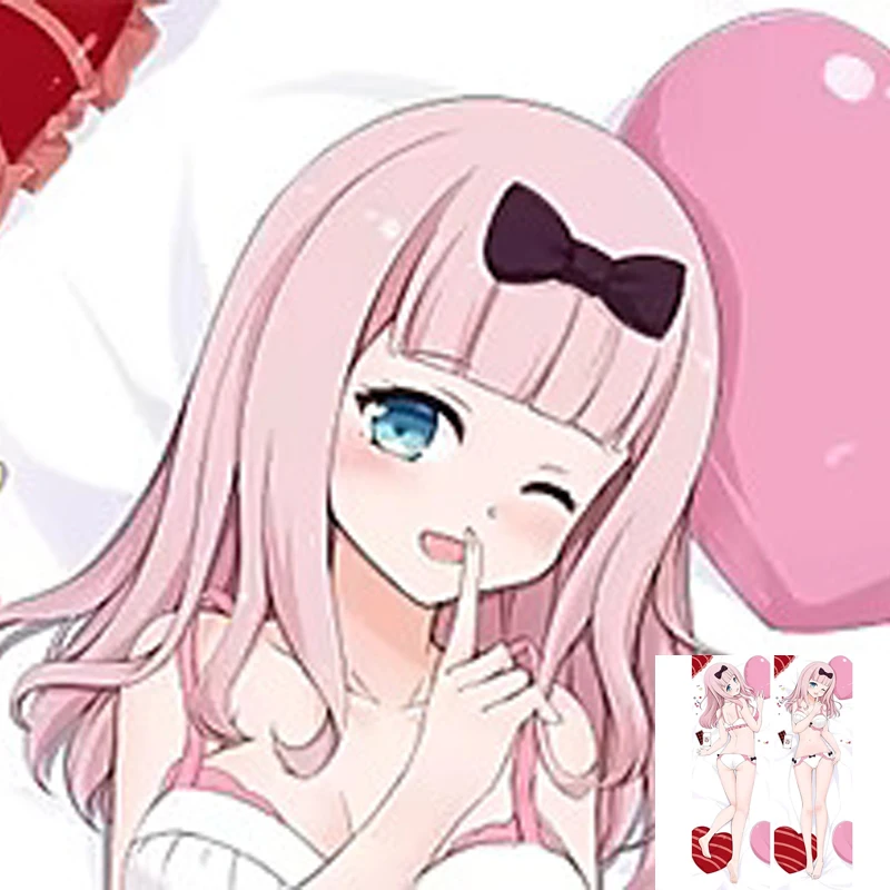 

Anime Pillow Cover Dakimakura Fujiwara Chika 2 Side Printed Hugging Body Pillowcase Cushion Cover Bedding Decor
