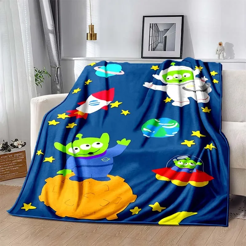 Toy Story Cartoon Print Soft Blanket Fluffy Children and Adults Sofa Plush Bedspread Throw Blanket for Sofa Bed