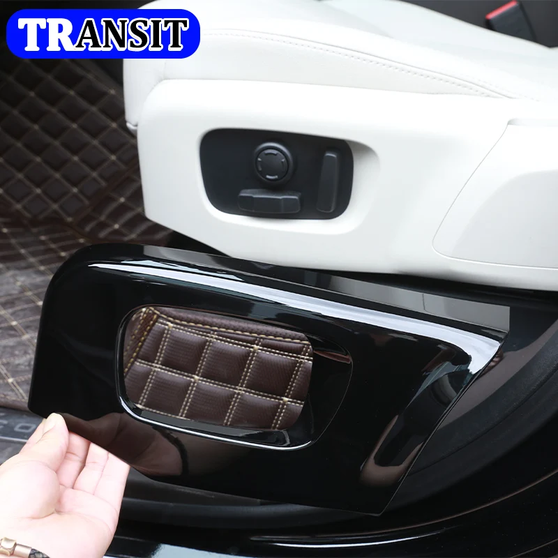 2 Pcs For Land rover Discovery 5 L462 LR5 2017-18 Range Rover Velar RR Sport 2018 ABS Car Seat Side Cover Frame Trim