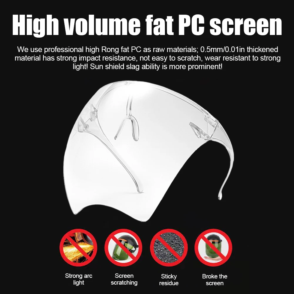 Saldatura casco saldatore occhiali protezione completa anti-uv visiera saldatore maschera cappuccio per la molatura agricoltura industria lucidatura