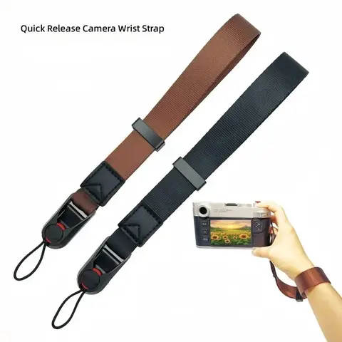 Quick Release Camera Wrist Strap for Canon R62 R8 Sony A7M4 Fuji X-S20 X100VI Nikon Z30 Anti-Slip Design