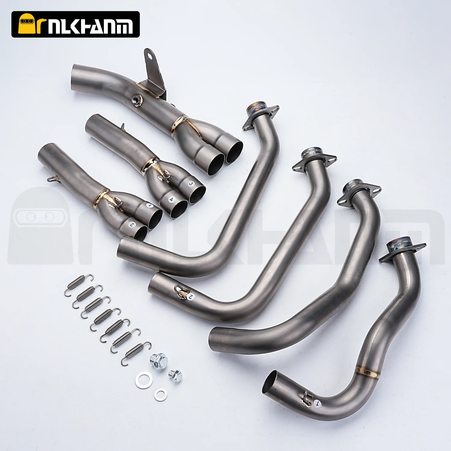 

For Z900 motorcycle exhaust system modified Front mid section with full Ti.alloy dual sensor original caliber for Z900 2017-2025