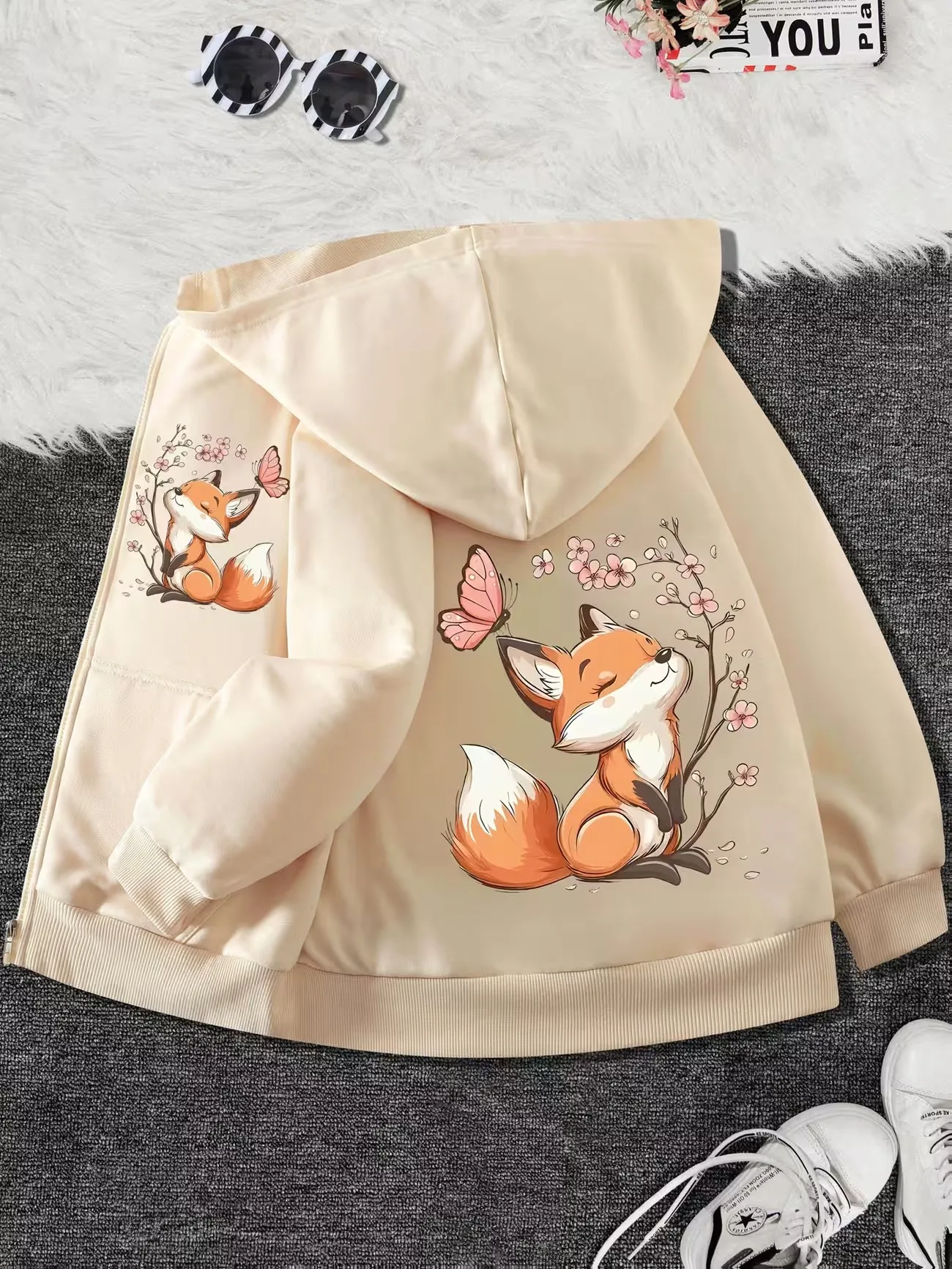Funny Cartoon Animal Zip Up Hoodie Jacket for Boys Girls Zipper Winter Autumn Trendy Cartoon Sweatshirts Kids Hoody