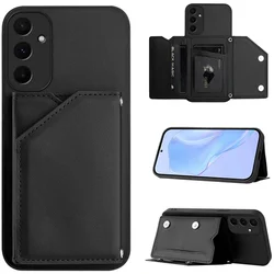 M55 M35 M15 M06 M16 5G Leather Card Holder Wallet Case For Samsung Galaxy M55 Back Cover For Galaxy M35 M15 M12 M16 M06 Funda